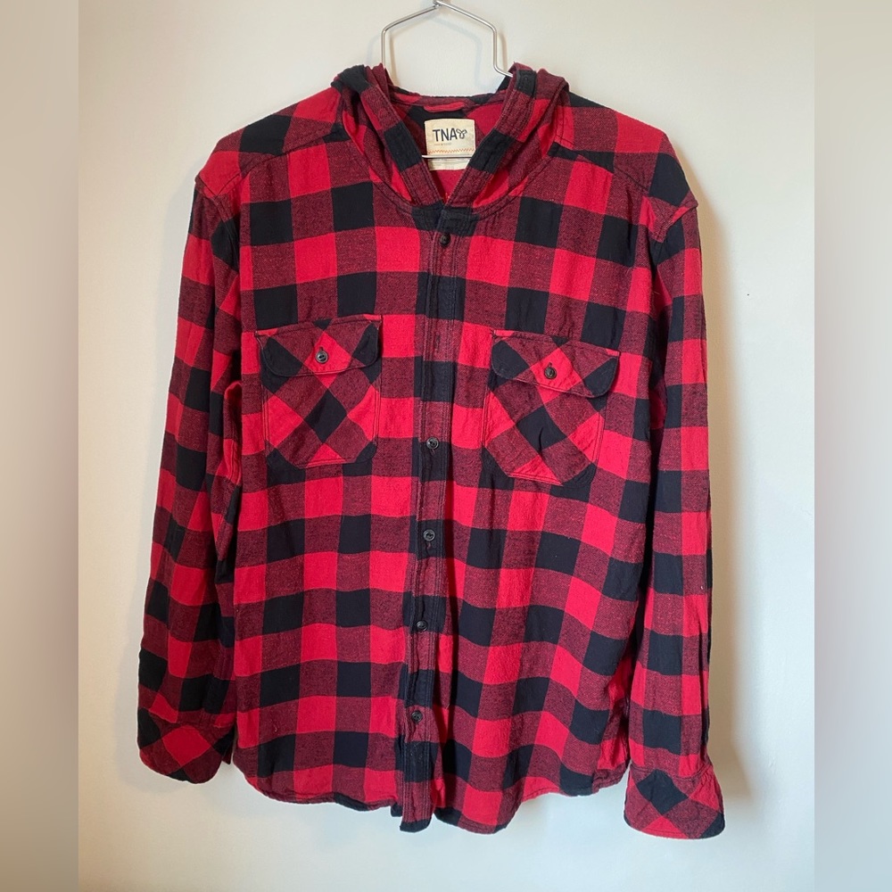 TNA buffalo plaid shirt